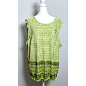 Rafael Women's Shell (‎ 2X) Pleated Textured Design Rafael Bohemian Top